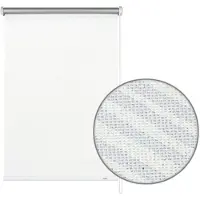Gardinia Seitenzug-Rollo Thermo ENERGIESPAREND 495 Streifen weiß 112 x 180 cm
