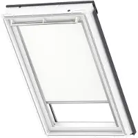 Velux Verdunkelungsrollo uni weiß manuell Rahmen aluminium DKL SK10 1025S
