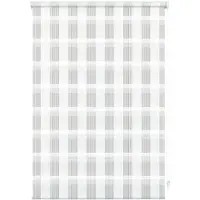 Gardinia EASYFIX Doppelrollo Karo weiß 60 x 150 cm