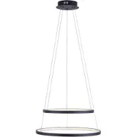 JUST LIGHT LED Pendellampe CIRCLE stufenlos dimmbar über Wandschalter per Simply Dim Funktion anthrazit Wohnbereich, Wohnzimmer, Küche, Flur, Esszimmer, Büro