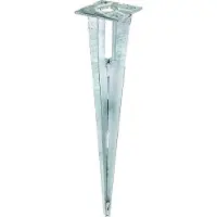 Alberts Einschlagbodenhlse fr Stahlrohrzaunpfahl, 3,4 cm, feuerverzinkt