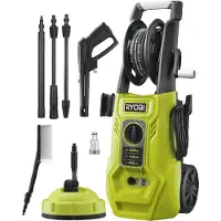 Ryobi RY140PWA Hochdruckreiniger 140 bar 1800 W für Terrasse und Fahrzeug - Kompakter für Haus & Garten.