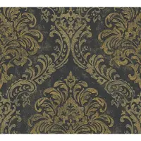 Living Walls Vliestapete "Metropolitan Stories. Travel Styles. Ornament-Tapete" Metall-Effekte gemustert metallic strukturiert Tapete Klassisch Elegant Barock Vintage-Optik Shabby Chic Tapeten Flur