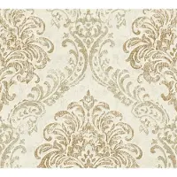 Living Walls Vliestapete "Metropolitan Stories. Travel Styles. Ornament-Tapete" Metall-Effekte gemustert metallic strukturiert Tapete Klassisch Elegant Barock Vintage-Optik Shabby Chic Tapeten Flur