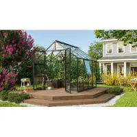 Vitavia Gewächshaus "Olymp 6700" smaragd 6,7 m² 3 mm ESG