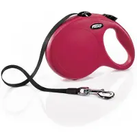 Flexi Gurt-Leine New Classic - Tape Leash - Rot - M