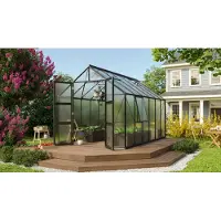 Vitavia Gewächshaus "Olymp 9900" schwarz 9,9 m² 4 mm HKP