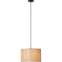 Brilliant Hängelampe Wimea 35cm schwarz mit Seegras