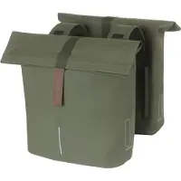 Basil Doppelpacktasche City moss green, 12x29x30 cm, 28-32ltr