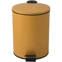 Spirella Treteimer Cannes - safrangelb - 3 Liter - Metall - 17x25 cm - soft-close