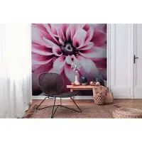 Living Walls Fototapete "The Wall" floral geblümt natürlich glatt Fototapete Floral Tapete Blume Tapeten Wohnzimmer Flur Design Optik