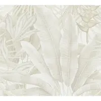Living Walls Vliestapete "Stories of Life moderne florale Tapete Beige Dschungel" botanisch floral tropisch leicht strukturiert Botanisch Blätter für Esszimmer Wohnzimmer Tapeten Wohnzimmer modern