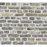 A.S. Création Vliestapete "Bricks & Stones Backstein Steinoptik" gemustert matt neutral leicht strukturiert Steintapete Backstein Tapete Tapeten Wohnzimmer Schlafzimmer Küche
