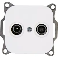 Kopp Donau arktisweiß Schalterprogramm TV Antennendose