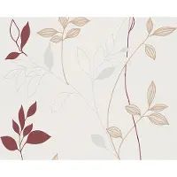 A.S. Création Vliestapete "Natural Style" Wald botanisch floral leicht strukturiert Modern Tapete Floral Tapeten Wohnzimmer Schlafzimmer Küche Design Büro