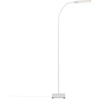 Briloner SERVO LED Stehlampe, Touchfunktion, CCT Farbtemperatursteuerung, Dimmbar, Schwenkbar, weiß, 20,8 x 20,8 x 183 cm