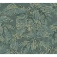 A.S. Création Vliestapete "Casual Living florale Tapete Mustertapete Blätter Blattmuster" matt strukturiert Vliestapete Blättertapete für Schlafzimmer Küche Wohnzimmer Floral