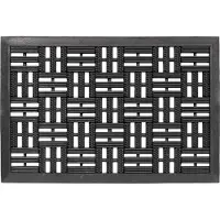 Astra Fußmatte "Dynamic", schwarz, B:45cm H:14mm L:75cm, Gummi, Teppiche, Fußmatte, Schmutzfangmatte, Türmatte, wasserabweisend, In und Outdoor