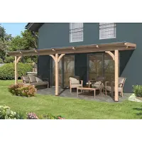 Skanholz Terrassendach "Rimini", 648 cm Breite, verschiedene Tiefen