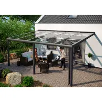 Skanholz Terrassendach "Monza", Bedachung Verbund-Sicherheits-Glas, Aluminium