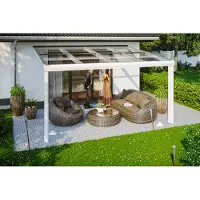 Skanholz Terrassendach "Modena", 434 cm Breite, verschiedene Tiefe