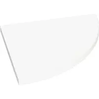 Dolle Regalboden weiß 30 x 30 cm, 19 mm, weiß, Viertelkreis