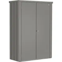 Biohort Terrassenschrank Romeo M High 132 x 57 x 181 cm quarzgrau-metallic