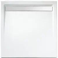 Schulte Duschwannen Komplettset Rinne ExpressPlus 100 x 100 x 2.5 cm alpinweiß glänzend EP202057 04 44