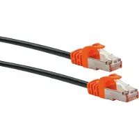 Schwaiger CKO7050 531, 5 m, Cat7, S/FTP (S-STP), RJ-45, RJ-45, Schwarz, Orange