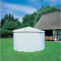 Promex Wetterschutzumhang für Pavillon 'Rosenheim', weiß Promadino Schutzumhang Schutz