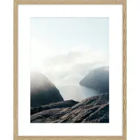 Möbel Kraft Bilderrahmen 'Iceland' Holz eichefarben 40 x 50 cm, Passepartout (Mit Rabatt-Code: DEKO20 | 20 Rabatt)