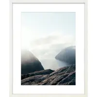 Intertrading Holzbilderrahmen 40x50 cm Iceland , weiß , Holzwerkstoff , Maße (cm): B: 42 H: 52 T: 2.8