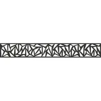 GROEN & JANSSEN GroJa Designeinsatz Triangle - Aluminium Anthrazit 180x30 cm
