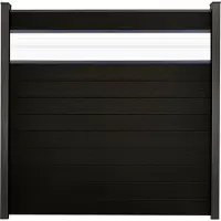 GROEN & JANSSEN GroJa Solid Stecksystem Bausatz Quadratisch inkl. Glas-Designeinsatz 30cm-Schwarz co-extrudiert