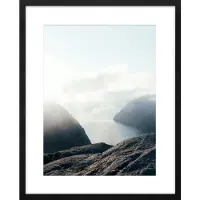 Möbel Kraft Holzbilderrahmen 40x50 cm Iceland , schwarz , Holzwerkstoff , Maße (cm): B: 42 H: 52 T: 2.8