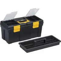 Allit Werkzeugkoffer McPlus Promo 20, schwarz/gelb, 22 Liter Inhalt, mit Tragekasten