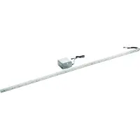 Fackelmann Waschbeckenbeleuchtung mit Bewegungsmelder LED-Beleuchtung einsetzbar - 100 cm Waschbecken aus Glas Batteriebetrieben, daher kein Stromanschluss vonnöten (optional möglich)