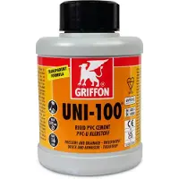 Griffon Uni-100 250ml PVC Klebstoff Kleber Rohre, Muffen etc. integrierte Bürste