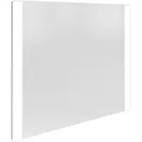 Fackelmann LED-Spiegel Badezimmer Badezimmerspiegel mit LED-Beleuchtung bedienbar durch Sensorschalter Hochwertiger Badspiegel mit Lichtstreifen (80 x 2,5 x 68)