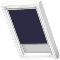 Velux Original Verdunkelungsrollo für dachfenster M08, Dunkelblau, Grauer Führungsschiene