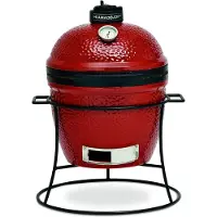 Kamado joe Keramikgrill Junior, rot / schwarz, Die ideale Lösung für Flexibilität