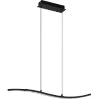 Eglo LEJIAS Hängeleuchte Hängelampe Pendellampe Pendelleuchte - L78 x B8 x H175 cm - schwarz - 21,5W inkl. - IP20