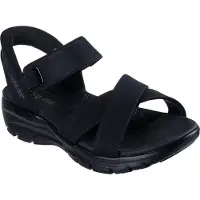 SKECHERS SlipIns Relaxed Easy Going Somewhere Sunny Sandalen Damen 163534 BBK, Schuhgröße:38 EU
