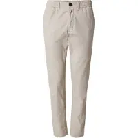 KnowledgeCotton Apparel Hose Tim Tapered Poplin Elastischer Bund String Herren Light Feather Gray-S