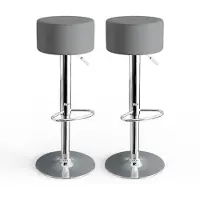 Vicco Barhocker 2er Set Grau 33 x 92 cm 2 Teilig, Model 32000