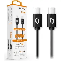 Aligator Datenkabel POWER 100W, USB-C/USB-C 5A, 1,5m schwarz