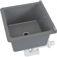 QLS Ausgussbecken Spülbecken Waschtrog Waschbecken Kammer Garten Garage Werkstatt 10840