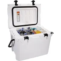Sans marque Kühlbox 27L – Elektrisch tragbare Kühlbox – Auto 12/24V – Camping, Picknick & Outdoor – Bis -20°C