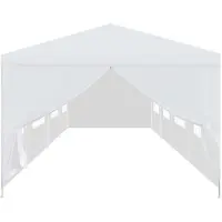 vidaXL Gartenzelt 3x12 m Weiß - Pavillons & Partyzelte