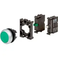 Eaton Power Quality Eaton 110930 Leuchtdrucktaste, RMQ-Titan, flach, tastend, grün M22-DL-G-K10LED-BVP
